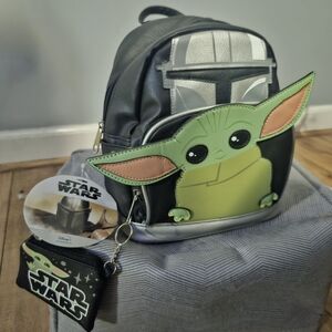 Star Wars Kids Backpack with Green and Black Design